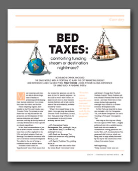 Bed taxes article - Conference and Meetings World magazine