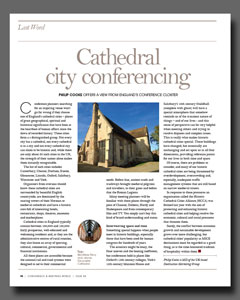 Cathedral City Conferencing article published in Conference & Meetings World magazine