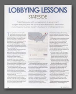 Lobbying Lessons Stateside article, Conference News Magazine